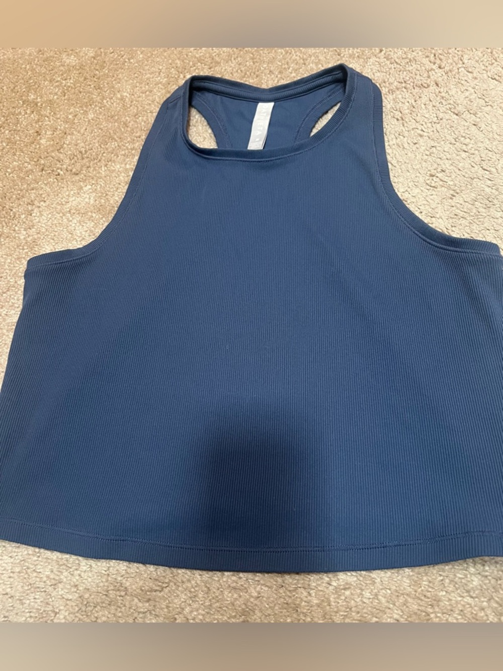 Athleta Salutation Ribbed Racerback Crop Tank - Picture 3 of 8